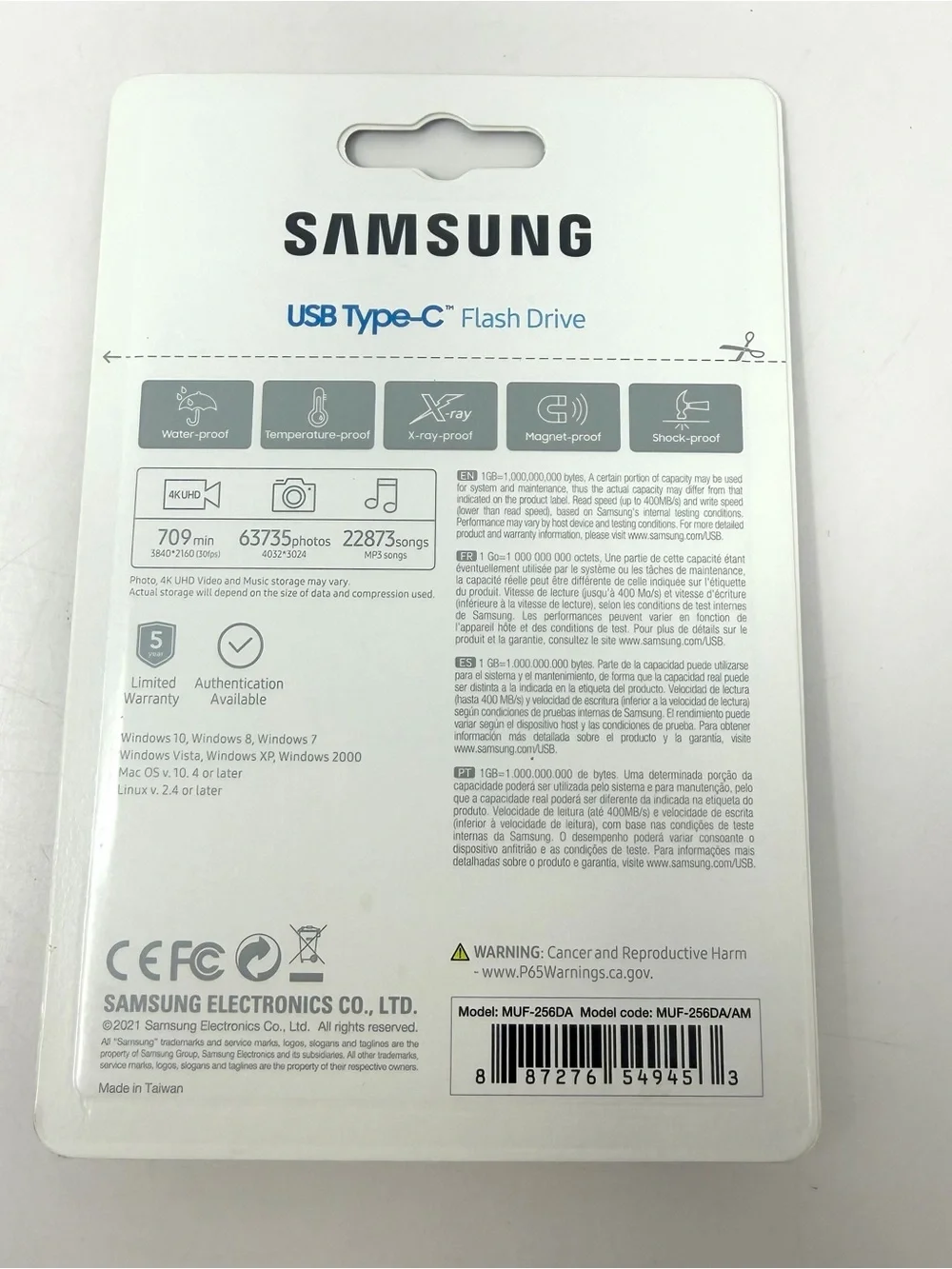 Samsung USB Type-C Flash Drive 256GB (MUF-256DA/AM) Brand New Sealed